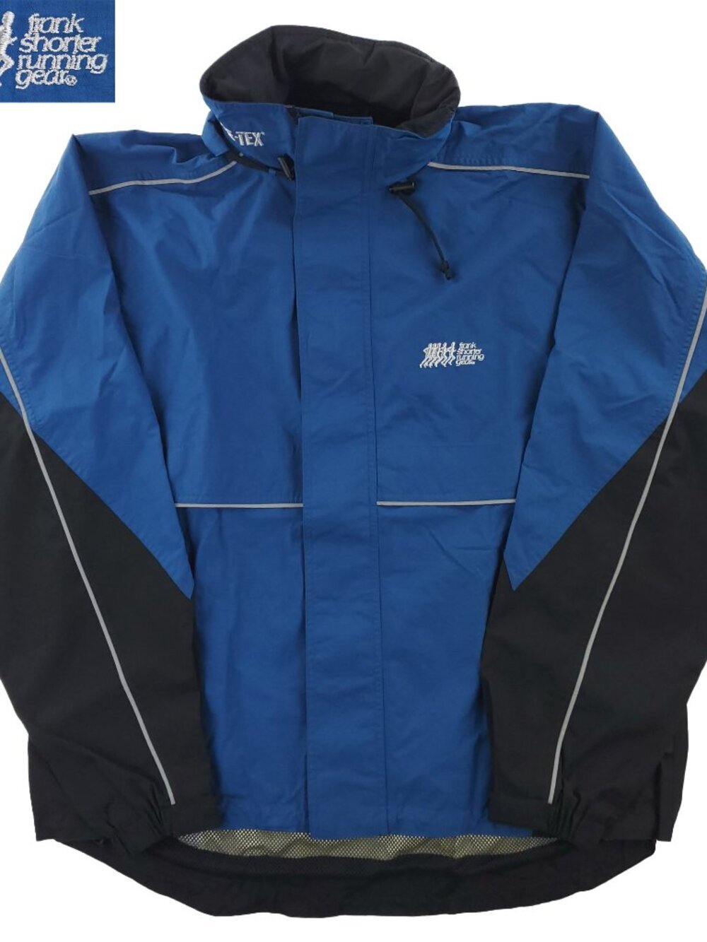 Frank Shorter Running Gear Vintage Jacket GTX Waterproof Hooded Vented Men Large